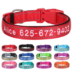 Collar identificativo reflectante bordado – Nombre para tu perro