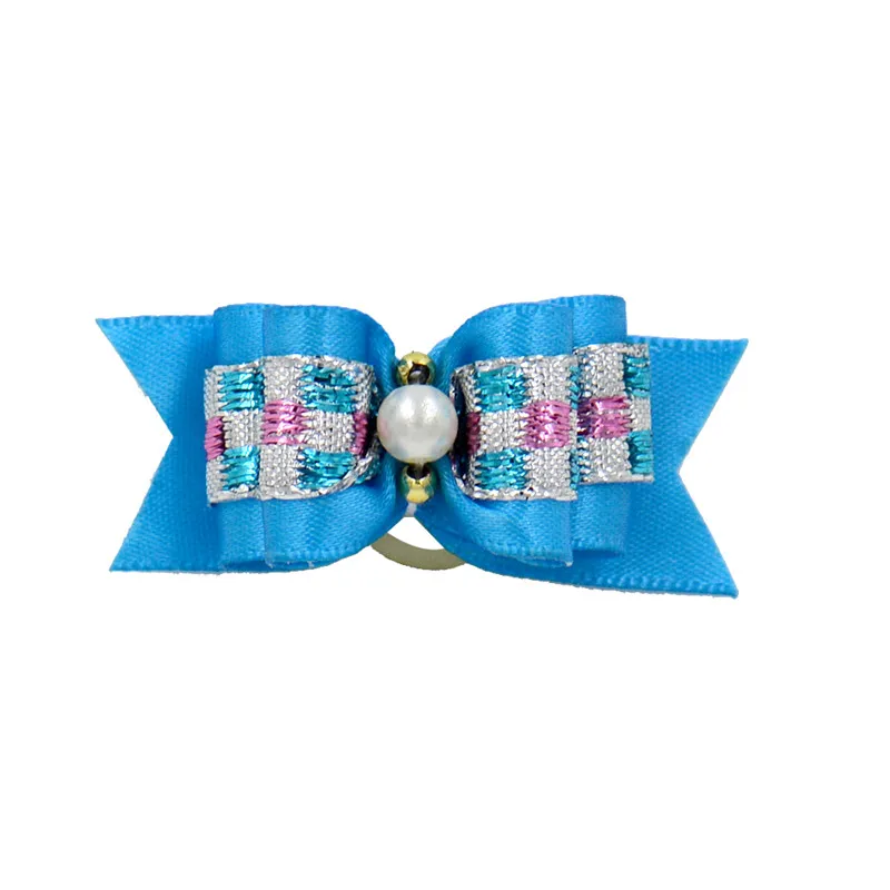 20/50/100 Uds. Lazos para el pelo de perro con bandas de goma adorno de diamantes de imitación cuidado del cabello Perros gato moño Bowknot accesorios para el cabello de mascotas - imagen 3
