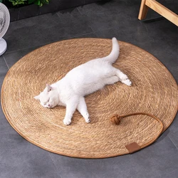 Rascador de rattan para gatos – Protege sofá y muebles duradero