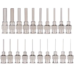 Agujas de acero inoxidable 1/2 pulg para jeringa 8G-27G - 12 unid