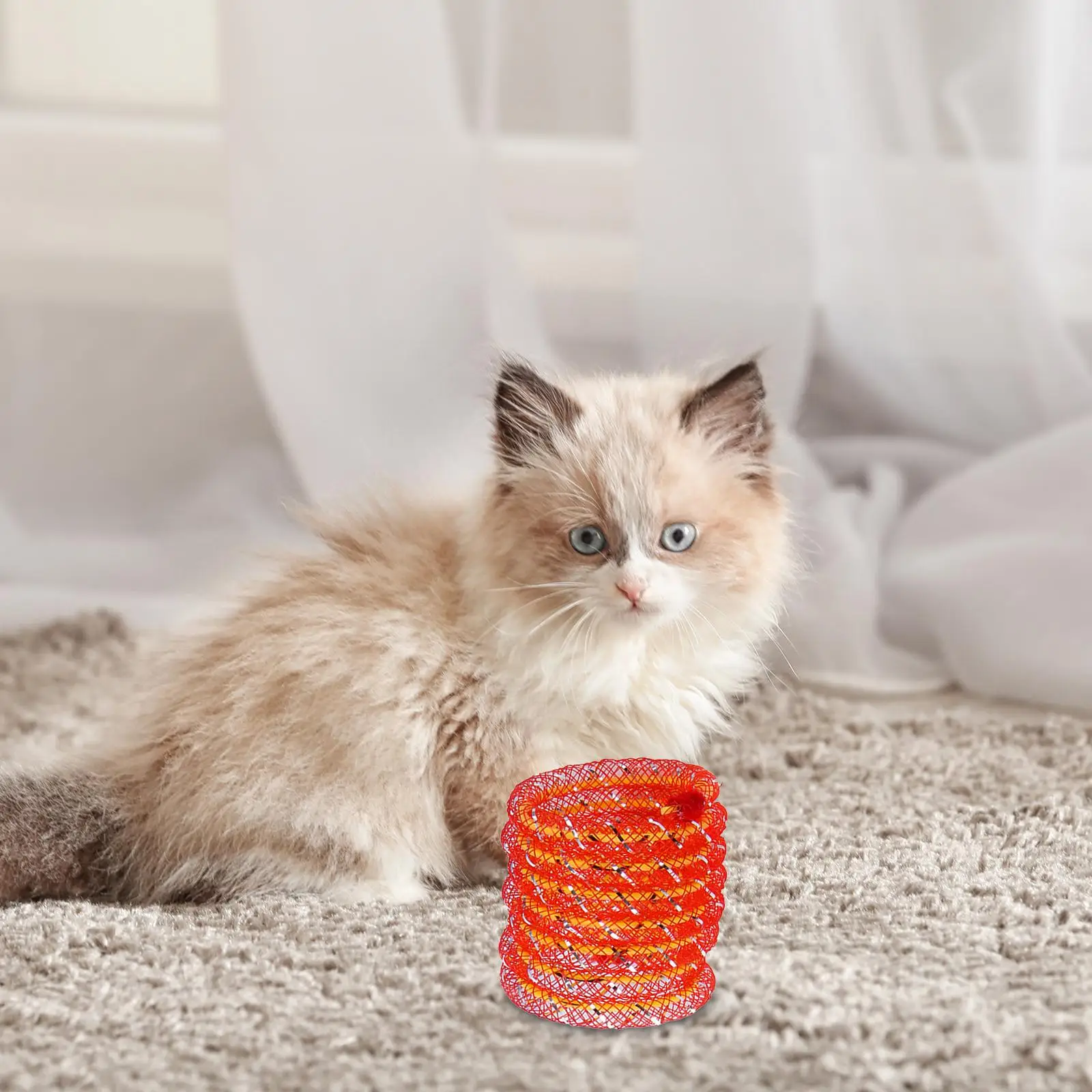 Juguete de primavera para gato, ejercitador interactivo para saltar - imagen 4