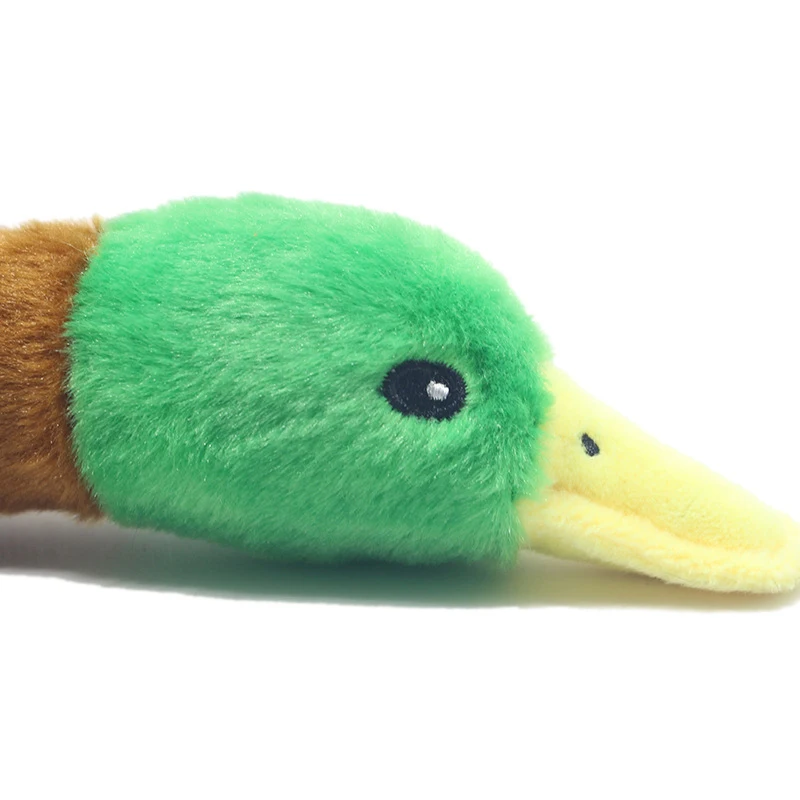 Lindo pato de peluche sonido juguetes para mascotas relleno Animal chirriante juguete para perros limpieza diente perro masticar cuerda juguetes accesorios para perros Juguetes - imagen 5