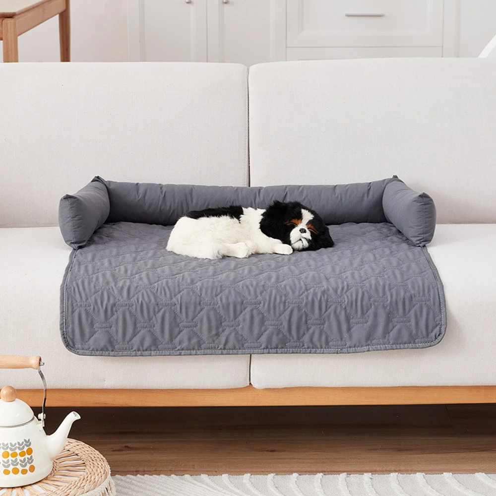 Cojín de sofá impermeable a prueba de humedad para mascotas, con reposacabezas, alfombrilla para dormir resistente a los arañazos, funda para asiento de coche para gatos y perros, 1 ud. - imagen 4