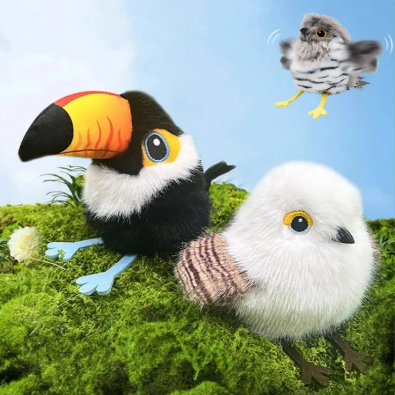 Juguete eléctrico para gatos con movimiento de inducción, pájaro tembloroso por gravedad, juguetes para gatos con aleteo recargable, activado por movimiento para caza en interiores - imagen 3