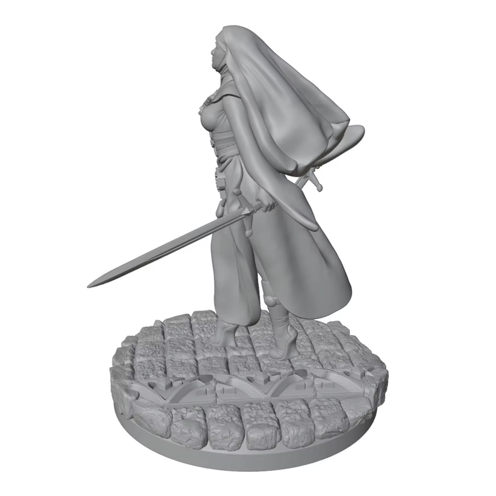 Estatua miniatura soldado espada kit para pintar y coleccionar - imagen 4