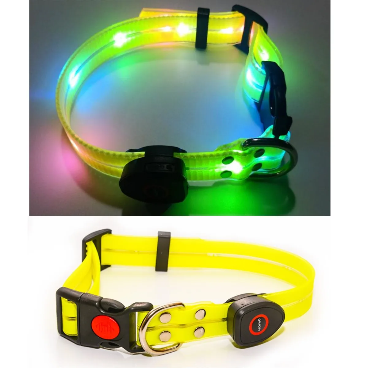 Collar Led brillante ajustable para perro, Accesorio luminoso de PVC, impermeable, antisuciedad, fácil de limpiar, para perros grandes y pequeños, cachorro y gato, novedad - imagen 3