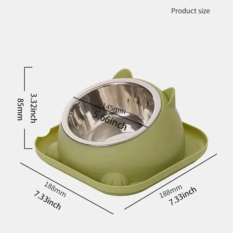 Comedero antideslizante inclinado para perros y gatos antihormigas y agua