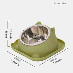 Comedero antideslizante inclinado para perros y gatos antihormigas y agua