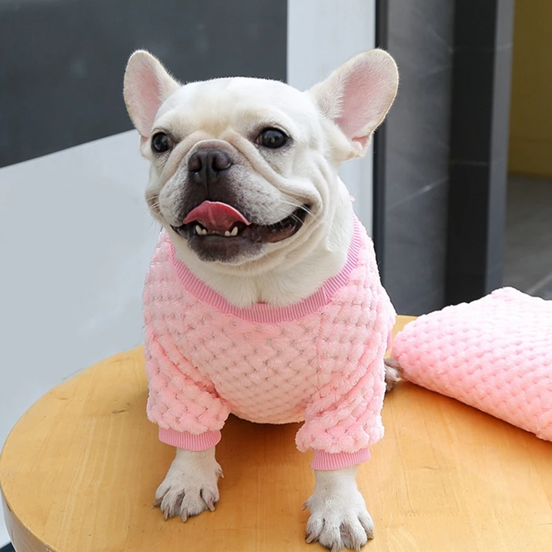 Abrigo cálido de lana para perro, ropa para mascotas, chaleco para cachorro pequeño, Chihuahua, Bulldog Francés, chaqueta Yorkie, disfraz de otoño e invierno - imagen 3