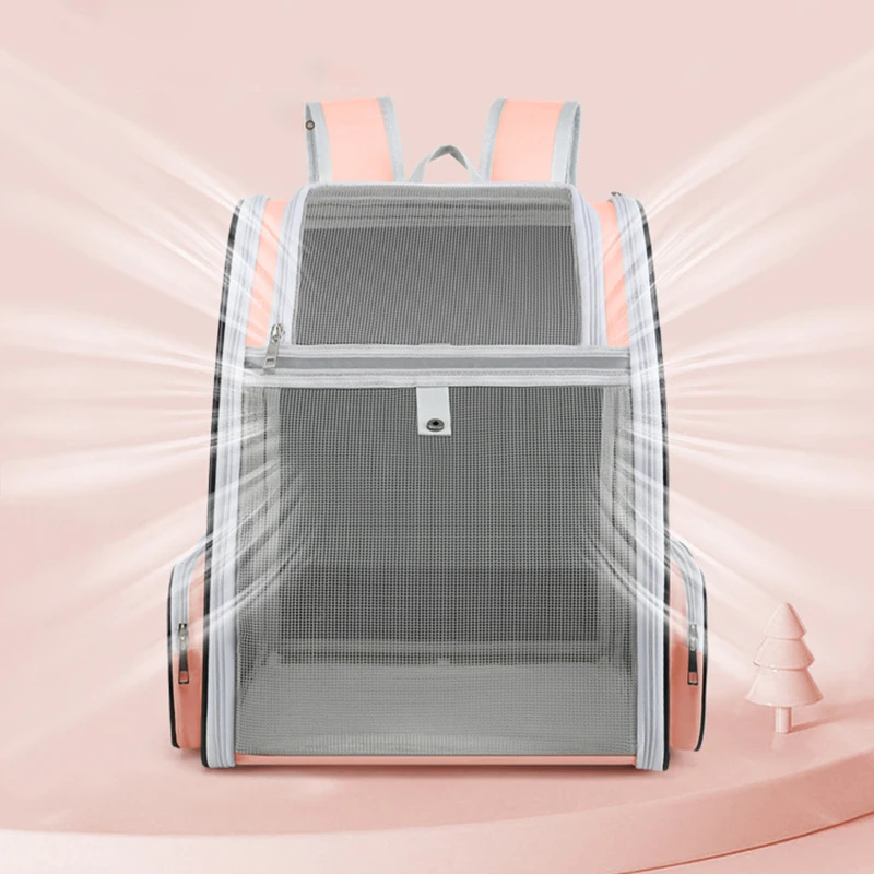 Bolsa de transporte para gatos, mochila de viaje al aire libre para gatos, perros pequeños, bolsa de transporte transpirable para gatos, adecuada para gatos de 6kg - imagen 2