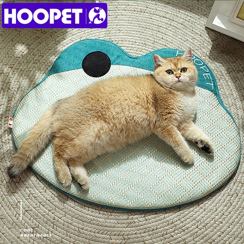 HOOPET-alfombrilla refrescante para gato, manta para dormir con forma de rana, esterilla de hielo transpirable para el verano, accesorios para mascotas