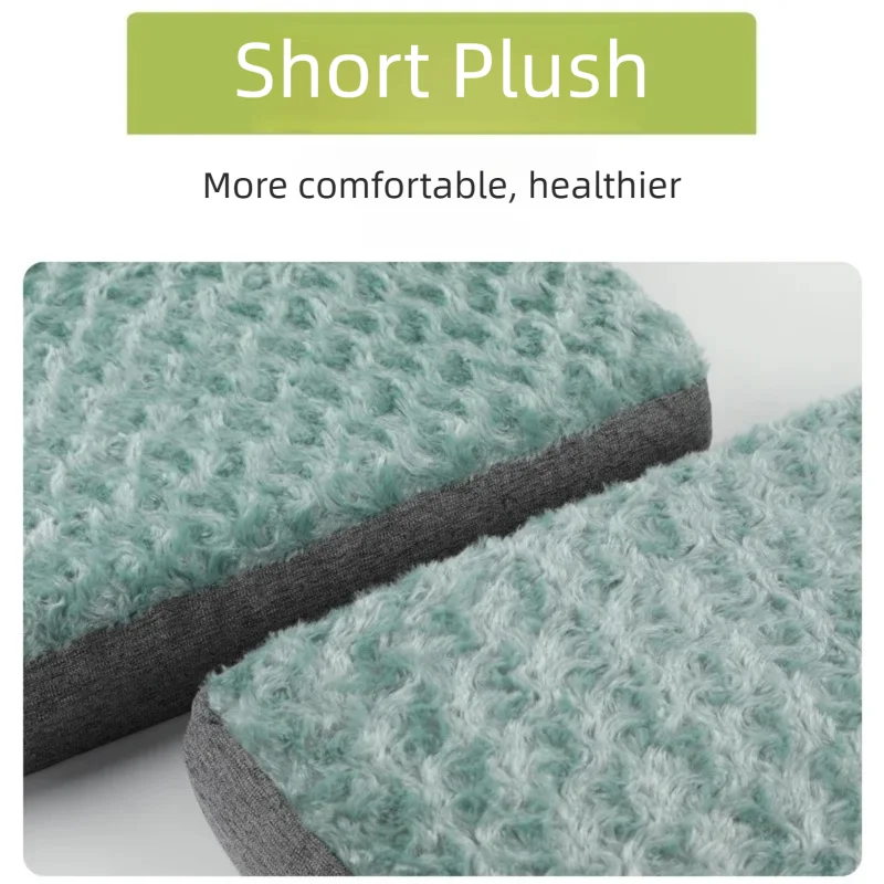 Cama de felpa para mascotas, cojín lavable antideslizante, funda extraíble para gatos, perros, uso en todas las estaciones, almohadilla de esponja de pelo corto, estera para mascotas - imagen 2