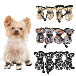 Botas de lluvia impermeables para perros pequeños y medianos