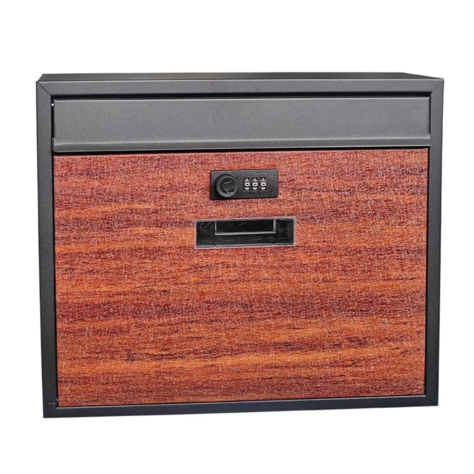 Wall Mount Mailbox Mail Box Iron Sturdy Practical with Lock Premium House Decor Letterbox for Home Residential Outside