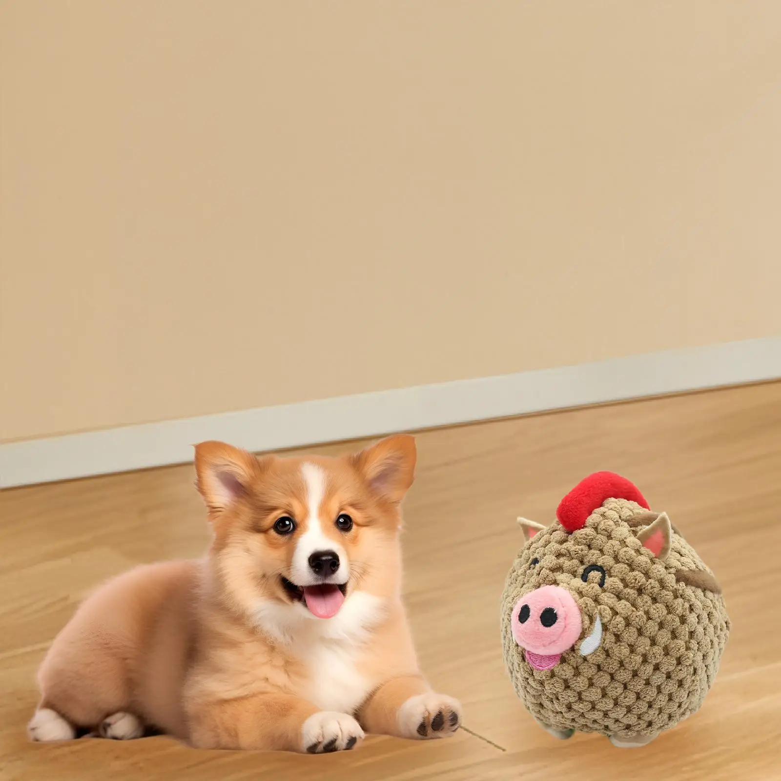 Dog Toy Ball Fetch Toy for Puppy Portable Lightweight Squeak Dog Toy Pet Interactive Fetch Ball for Game Exercise Relaxing