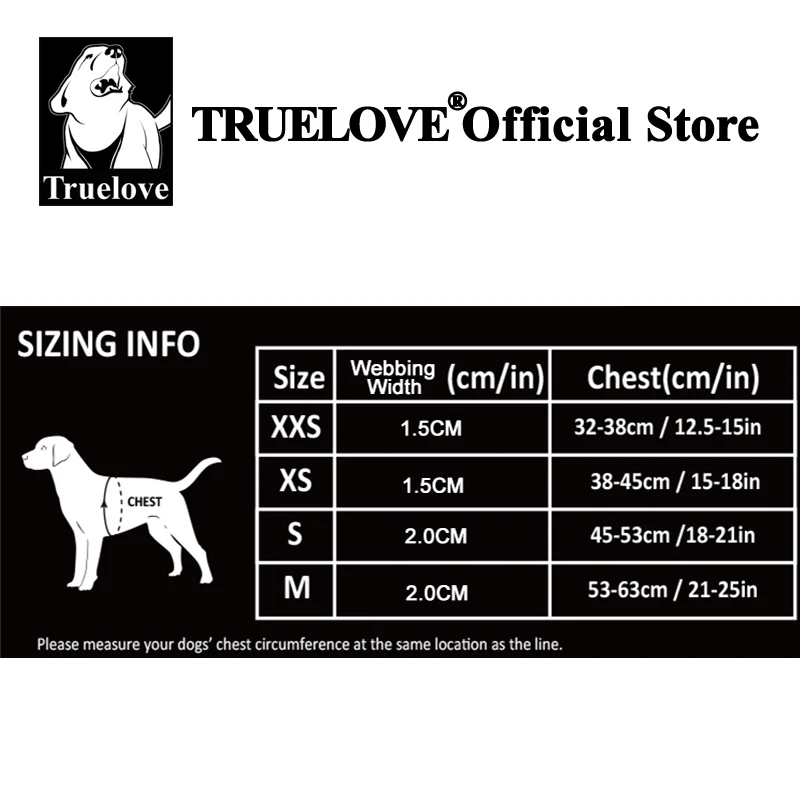 Truelove Arnés para perros fácil de llevar Material suave Diseño de moda Ajustable Reflectante Pet Har TLH3013 TLH30131 - imagen 4