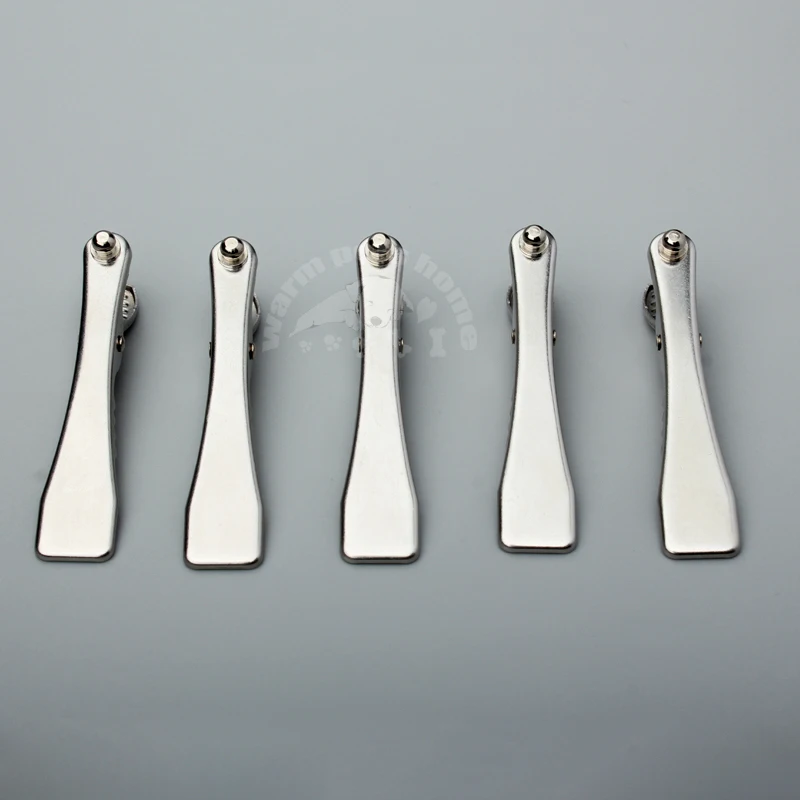 Pinzas de cocodrilo reutilizables para animales, 5 piezas, para mascotas, perro, gato, veterinario, ECG/EKG, electrodos para Cable a presión, equipo veterinario - imagen 2