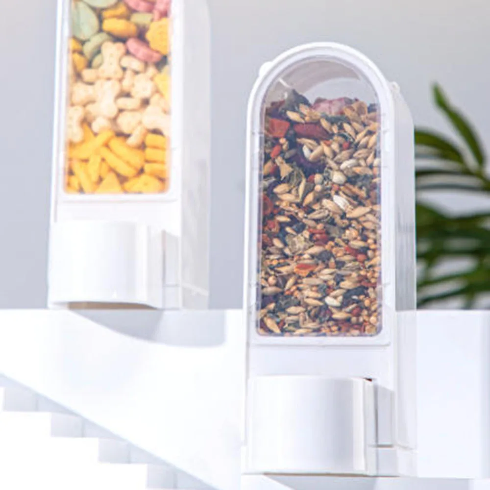 Cuenco alimentador automático para hámster, dispensador de comida para animales pequeños para hámsteres enanos, gerbos y ratones, autoalimentación antiderrames - imagen 3