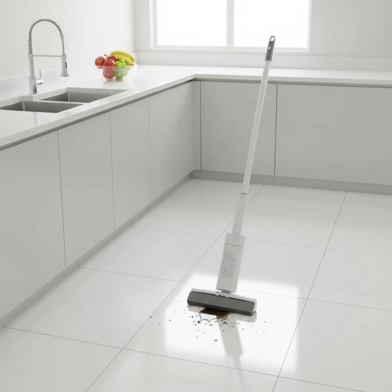 Mopa manual con esponja absorbente para limpieza del hogar