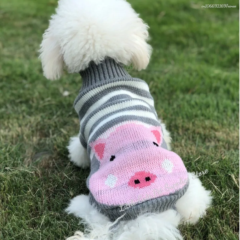 Suéter cálido para perros, ropa de invierno para perros pequeños y medianos, abrigo tejido para cachorros y gatos, Chihuahua, Bulldogs franceses, Yorkie Customes - imagen 5