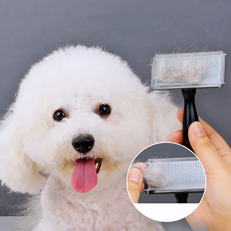 Cepillo de grooming madera para perros pelo largo y gatos - imagen 4