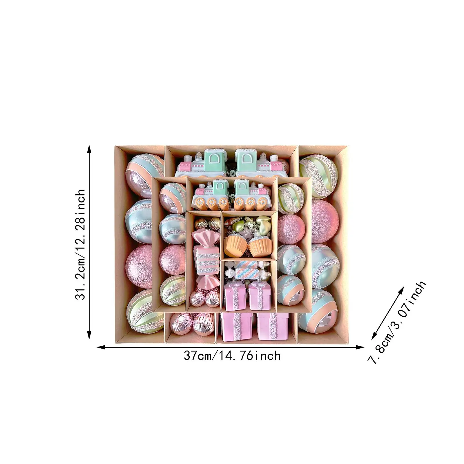 Christmas Baubles Hanging Pendants Set Assorted Shatterproof Accessories Decorative Xmas Decoration for Weddings Lightweight Christmas Baubles Hanging Pendants Set Assorted Shatterproof Accessories Decorative Xmas Decoration for Weddings Lightweight