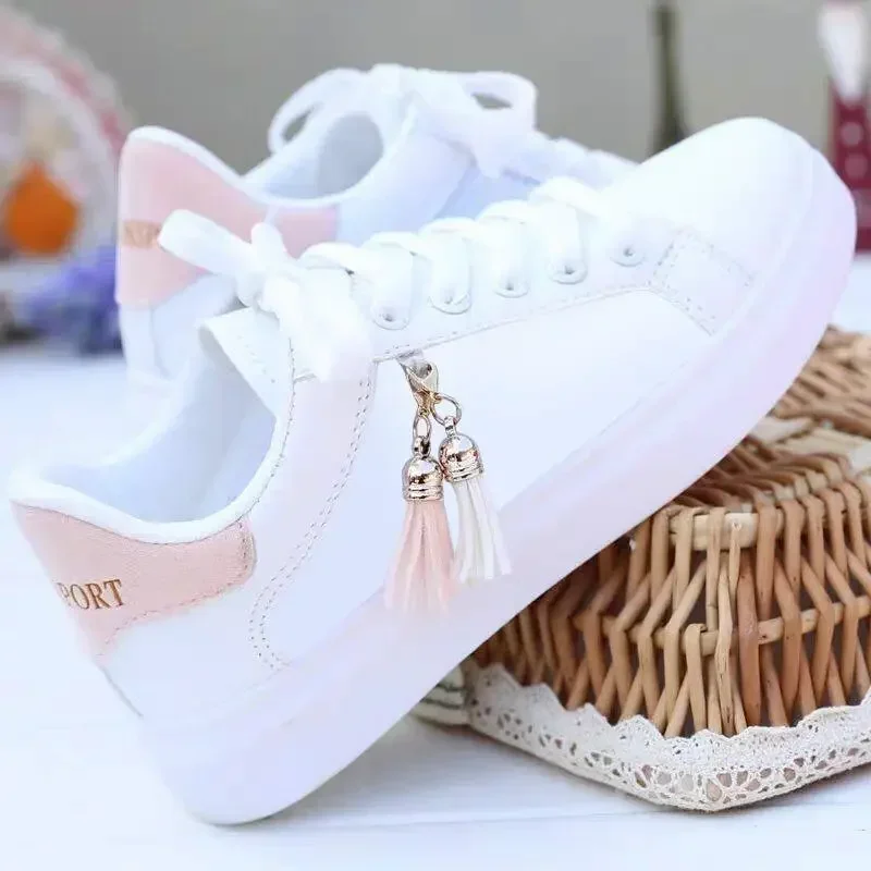 Zapatillas transpirables para mujer – Zapatos casuales de malla beige