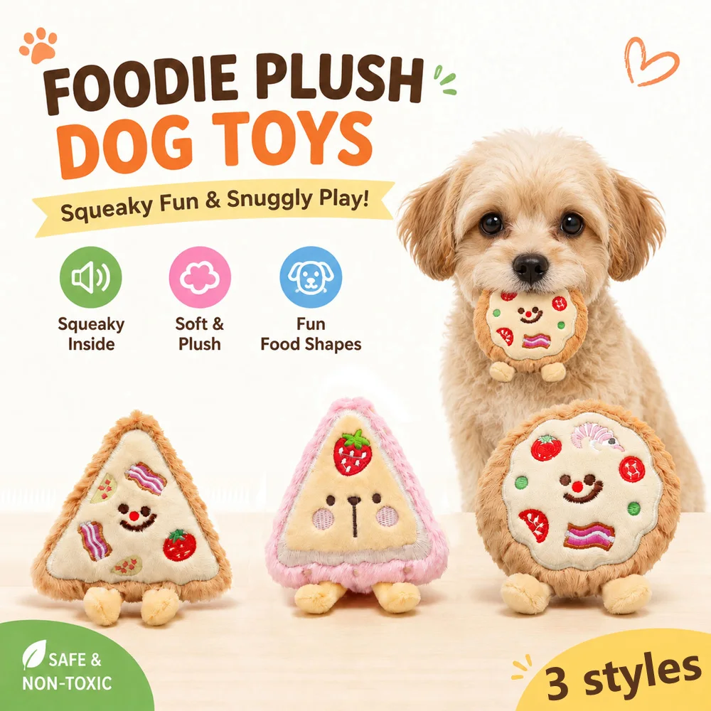 Juguete masticable con forma de comida para perros mini y cachorros - imagen 5