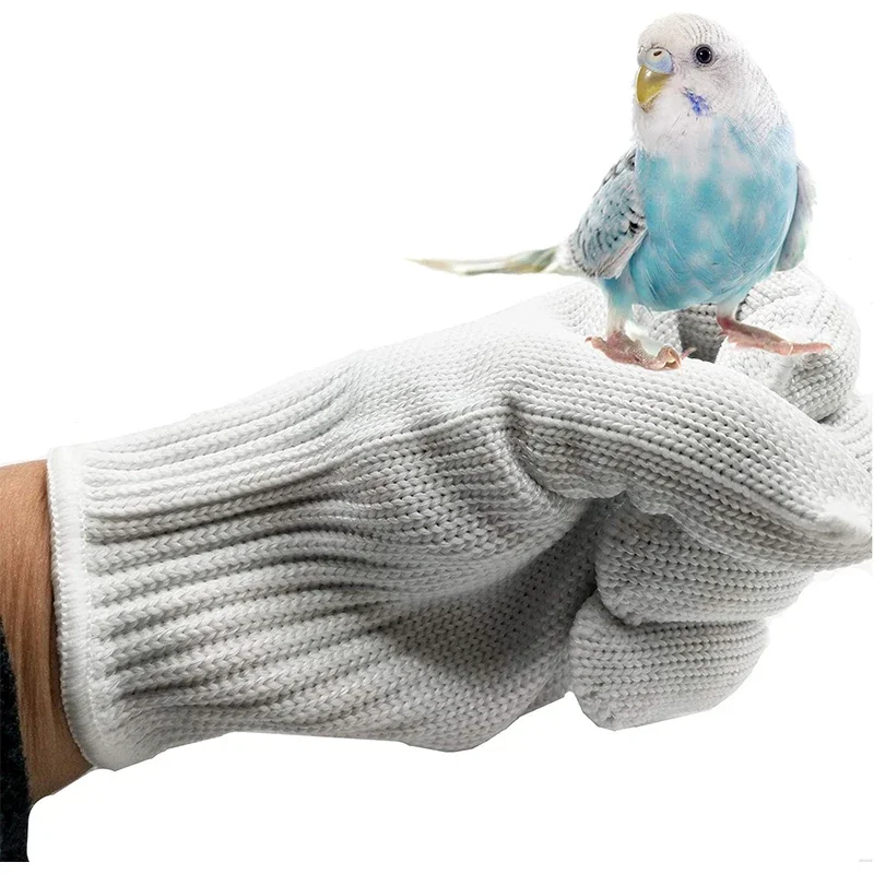 Guantes de entrenamiento de aves antimordeduras, guantes protectores de seguridad para masticar, guantes de manipulación de animales pequeños para loros, cacatúas y loros