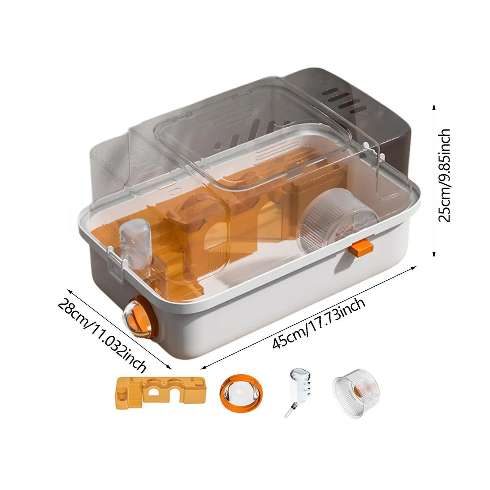 2 Layers Compact Versatile Hamster Cage for Small Animals Rabbits Guinea Pigs