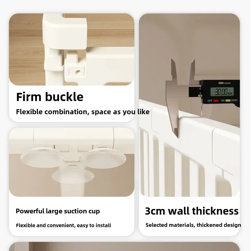 Valla Simple para mascotas para el hogar, bolígrafo para perros de 75CM, aislamiento interior, jaula para perros y gatos, valla para uso doméstico, productos para mascotas, suministros, accesorios - imagen 5