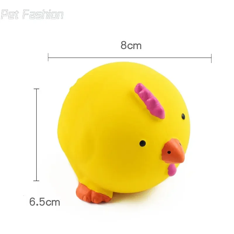 Juguete interactivo para mascotas, juguete de goma para perros, gatos, chillones, pollo, cerdo, vaca, chirriante de látex, productos de entrenamiento para masticar - imagen 4