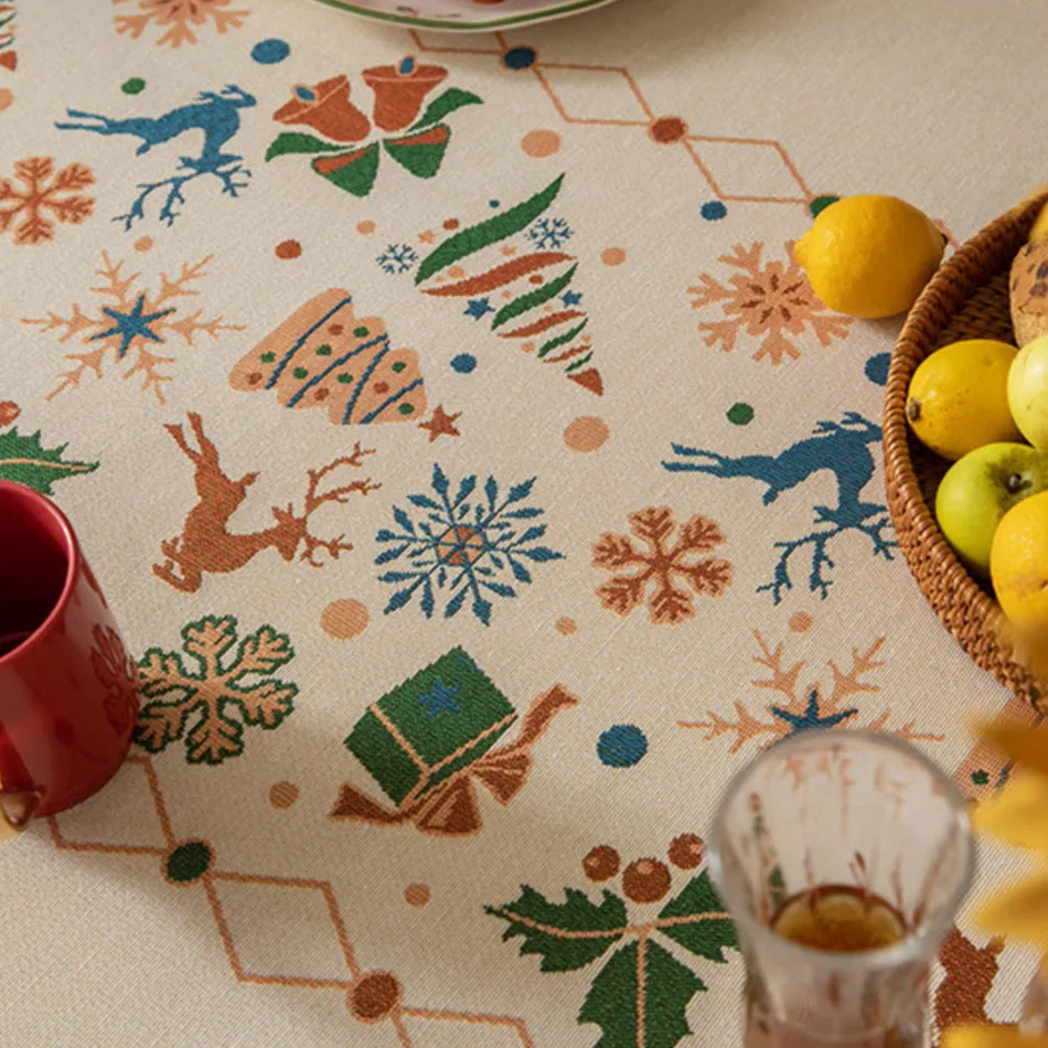 Mantel rectangular de Navidad con árbol animado para perros y gatos – Seguro - imagen 4