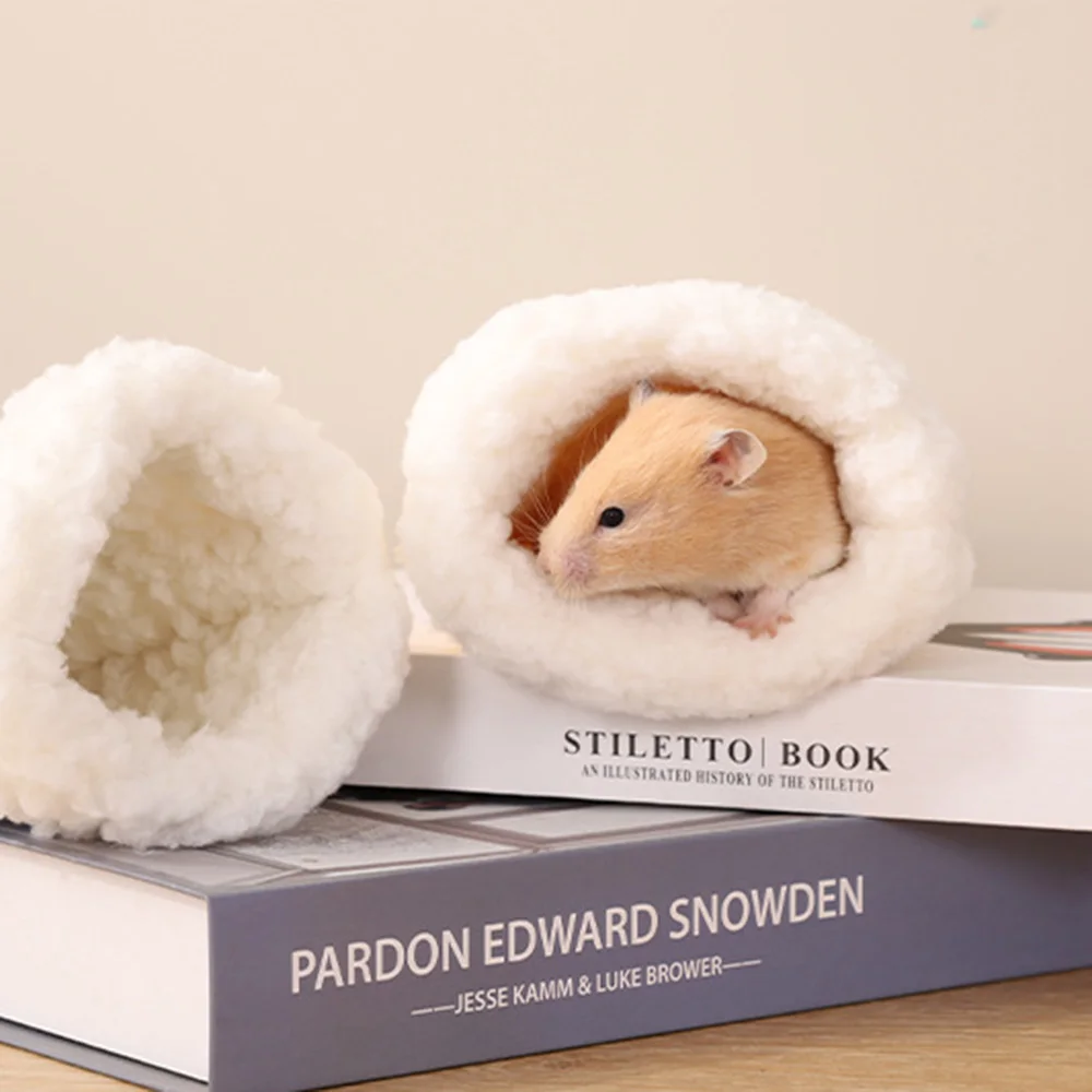 Nido cálido para mascotas pequeñas, casa para hámster, saco planeador de azúcar, saco de dormir dorado para hámster, cama acogedora para hámsteres enanos, suministros para mascotas - imagen 3