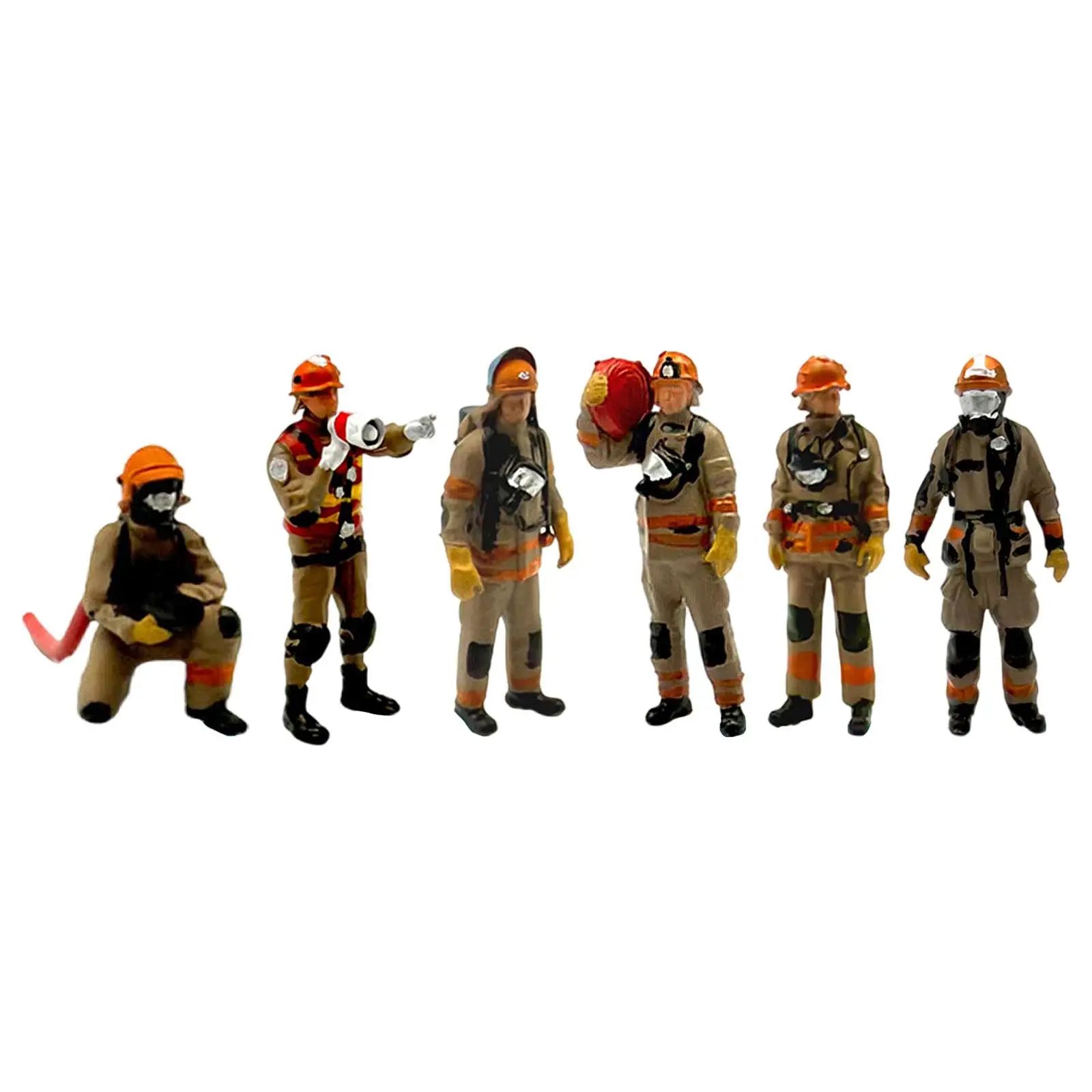 1/64 Scale Firefighter Figure Mini Tiny People Model Diorama Action Figures for Micro Landscapes Photography Props Decoration 1/64 Scale Firefighter Figure Mini Tiny People Model Diorama Action Figures for Micro Landscapes Photography Props Decoration