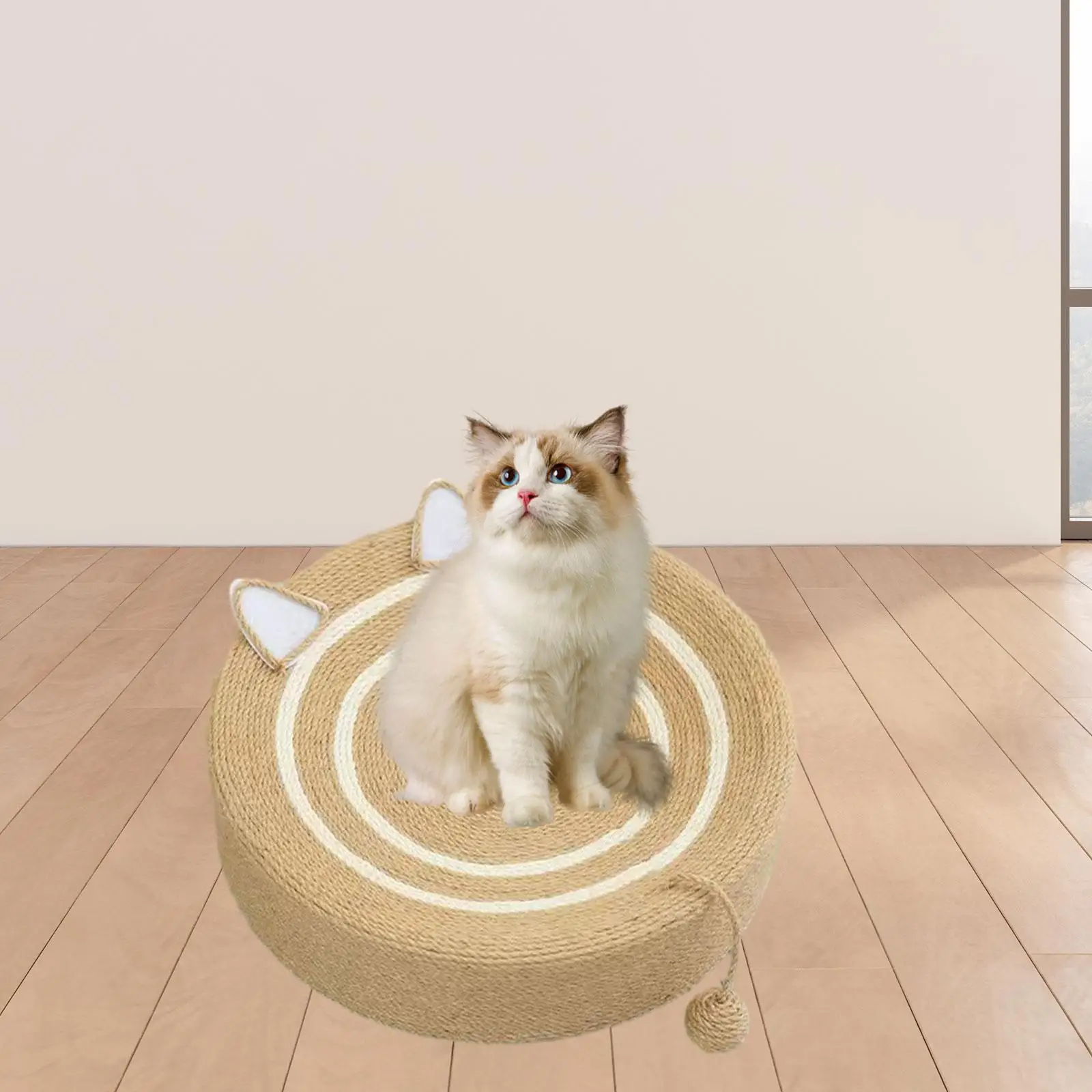 Sisal Cat Scratching Board Sisal Scratch Pad Training Toy Sisal Cat Scratcher Cat Scratching Bed Lounge Puppy Cats Scratching
