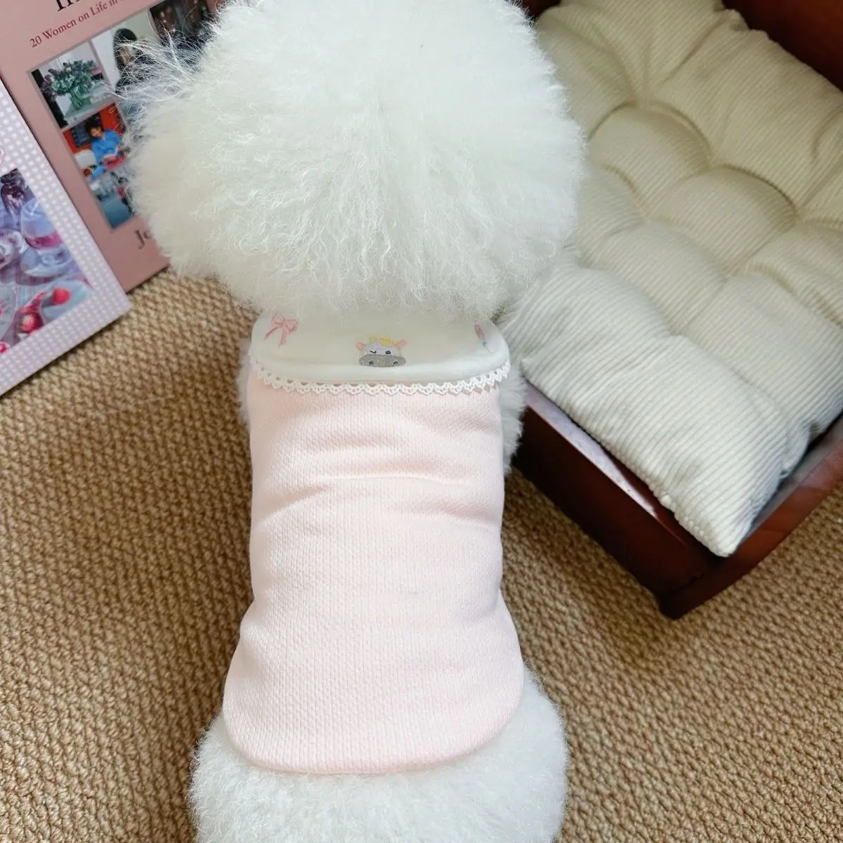 Abrigo suave protector desmontable para el vientre para perros y gatos, chaleco de oso para mascotas, ropa para cachorros, otoño e invierno, otoño e invierno - imagen 4