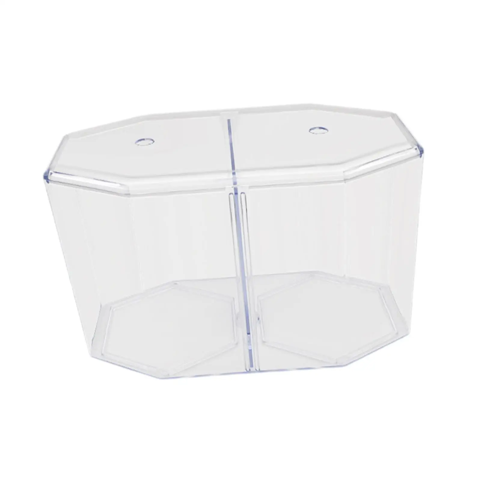 Small Beta Fish Tank Shrimp Tank Hatching Box Transparent Stackable Small Fish Bowl Removable Divider for Baby Fish Guppy