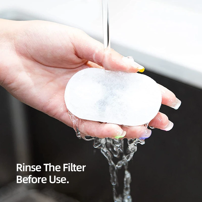 Robeco-filtro de fuente de acero inoxidable para gato, dispensador de agua para mascotas, filtros de carbón activado de repuesto, 3,2 L - imagen 4