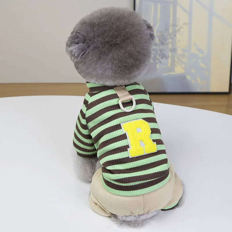 Mono de invierno para perros pequeños y medianos, ropa para cachorros, abrigo de lana suave para perros, ropa para caniche Chihuahua Yorkie - imagen 4