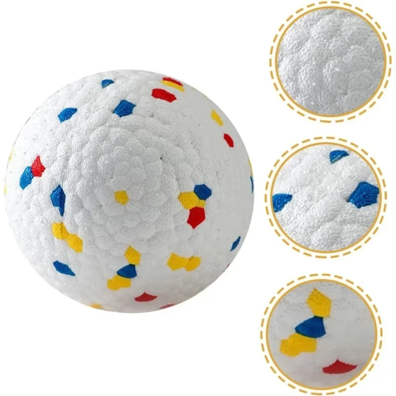 Pelota de juguete sólida resistente a mordeduras para perros pequeños y grandes, E-TPU de alta elasticidad, pelota para masticar para mascotas, juguete interactivo sin chirrido para cachorros - imagen 2