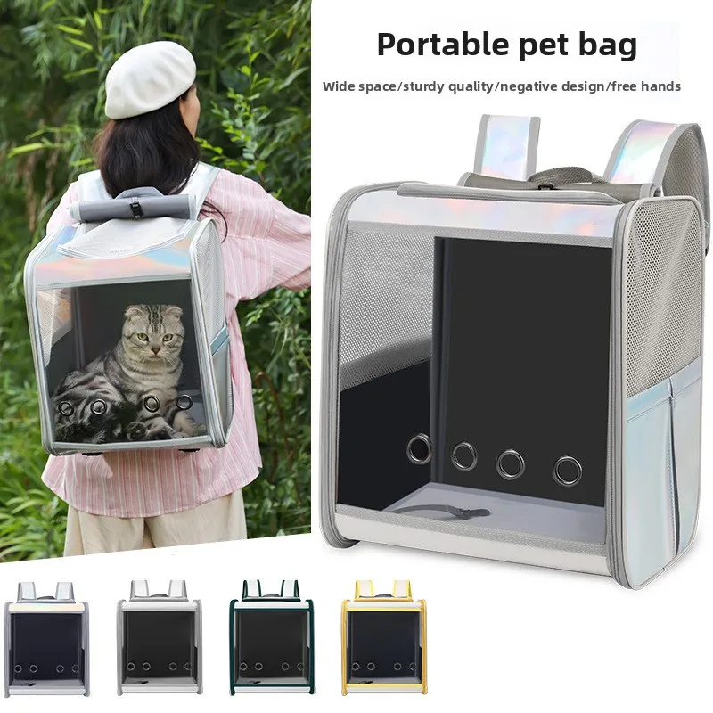 Cat Bag Go Out Portable Backpack Portable Breathable Large Space Cat Dog Backpack Pet Bag Pet Products