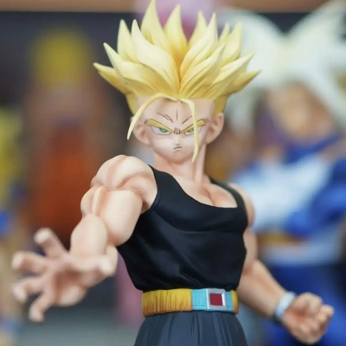 Figura de Dragon Ball Z de 29cm, troncos de Anime, estatuilla de alcance, estatua de gesto, troncos SH Super Saiyan, juguetes de modelos coleccionables, regalo de cumpleaños - imagen 2