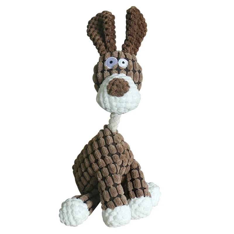 Juguete divertido para mascotas con forma de burro, juguete para masticar de pana para perros, cachorro, chirriante, hueso de peluche, Molar, juguete para adiestramiento de mascotas, accesorios para perros - imagen 4