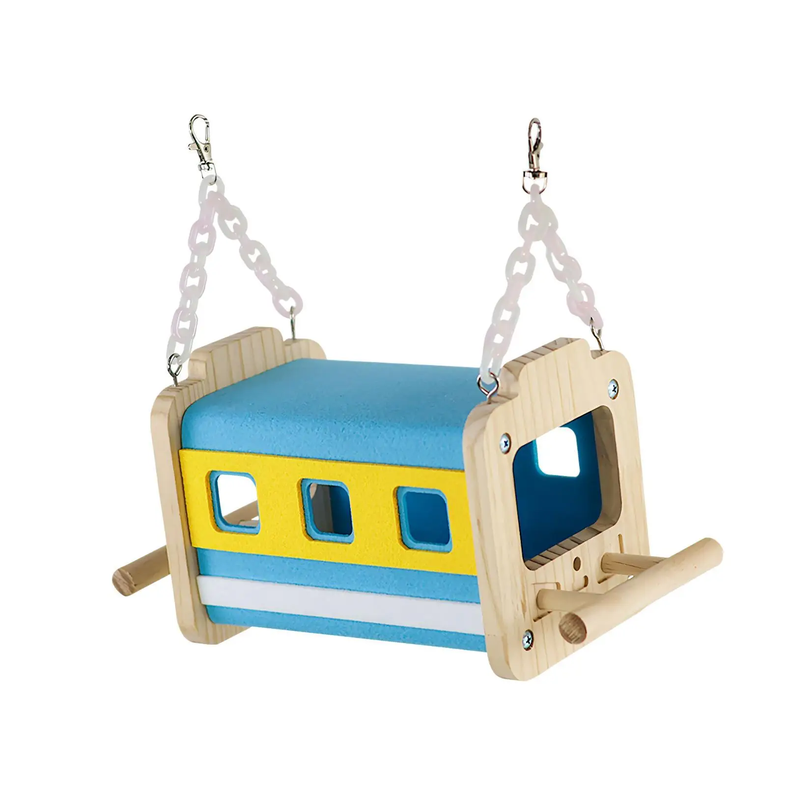 Bird Bed Hanging Hammock Versatile Unique Resting Hut Parrot Hammock Cave Bird Nest for Parakeet Cockatoo Budgerigar Cockatiels