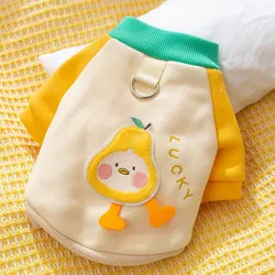 Ropa de otoño para perros pequeños, sudaderas con capucha a la moda para perros, sudadera suave y cálida para cachorros, jerséis para gatos de dibujos animados, sudaderas con capucha para mascotas, disfraces