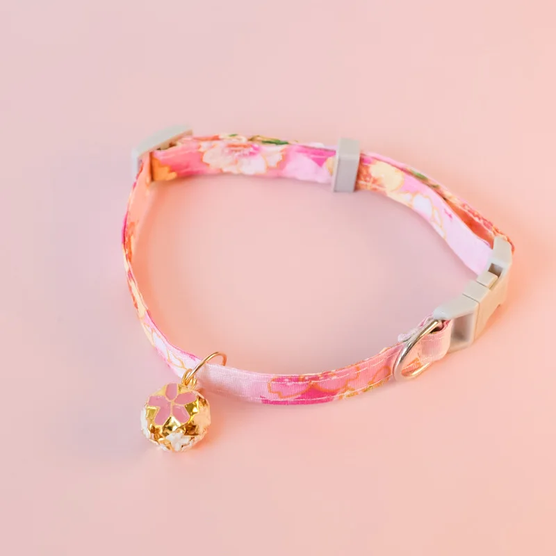 Collar de flores para gatos, Collar ajustable para mascotas con campana, Collar de seguridad de flores coloridas para cachorros, gatitos, gatos, suministros para mascotas, venta al por mayor - imagen 5