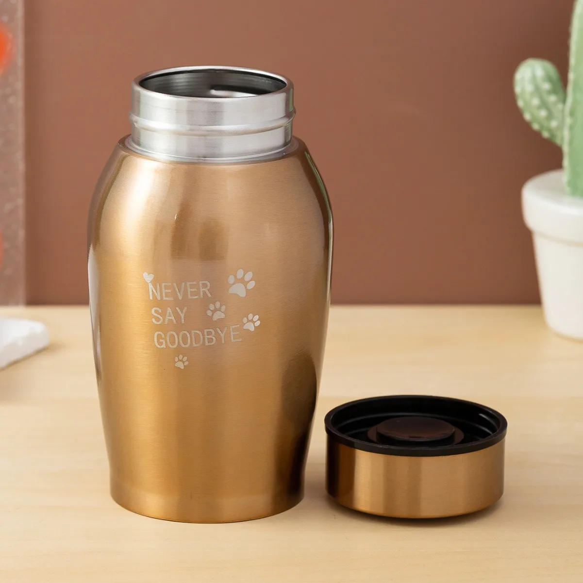 Urna para cenizas de cremación, urna sellada de acero inoxidable multicolor para perros, gatos, pájaros y ratones, tarro de recuerdo para mascotas - imagen 3