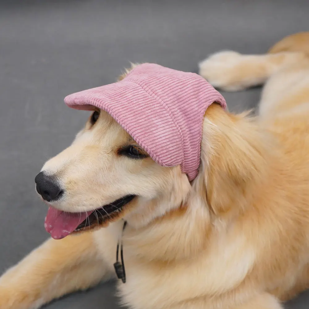 Gorra de béisbol para perro con orejas que fuientan, Labrador de piel dorada, sombrero para mascotas, gorras para perros grandes, productos para mascotas - imagen 4