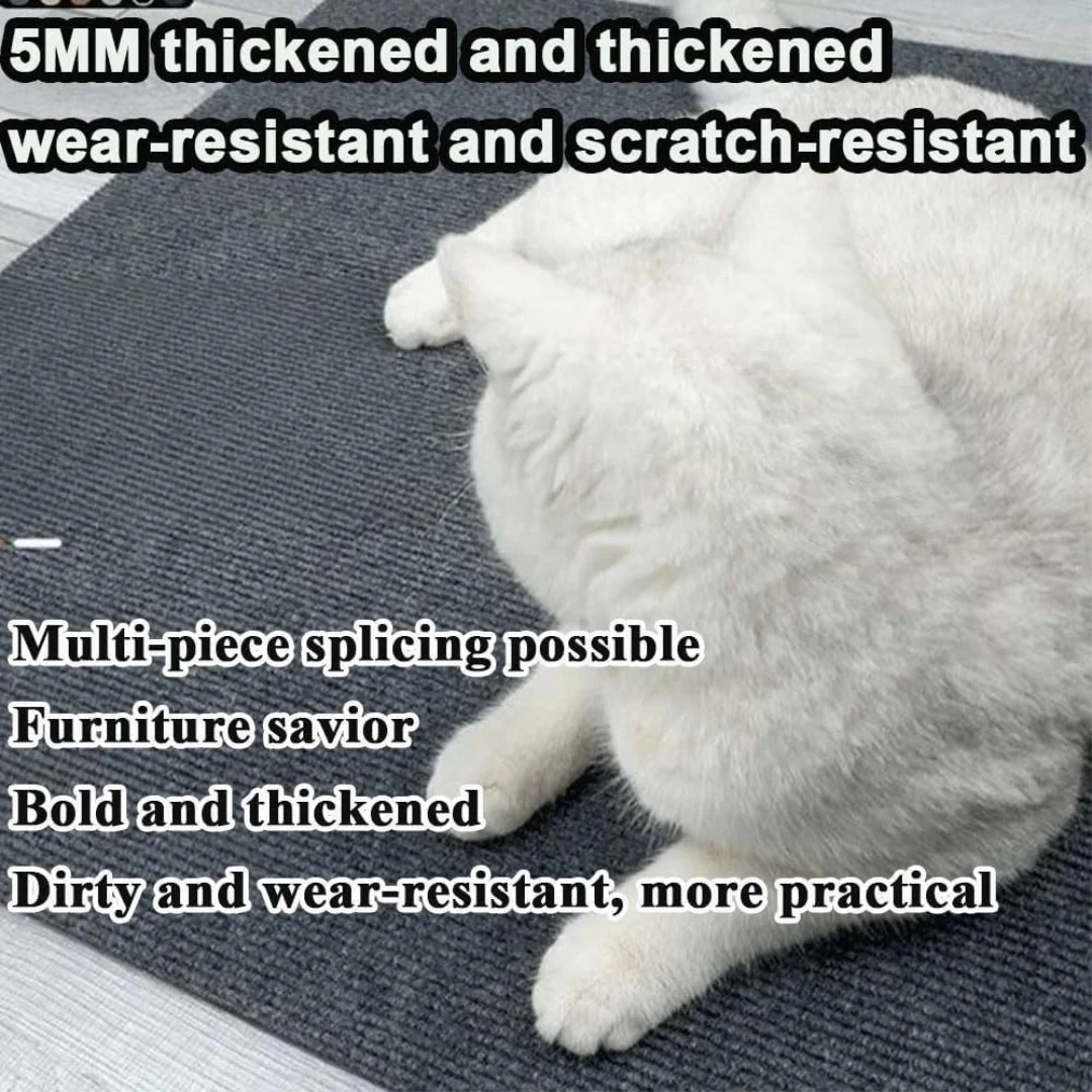 Estera de escalada para gatos montada en la pared, artefacto Teaser para gatos resistente al desgaste, rascador para gatos de escalada DIY, 1 paquete - imagen 5